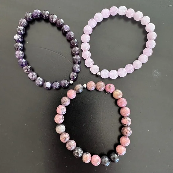 3 beaded stretch bracelet set by Jay King - Picture 7 of 11